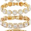 shopbyskyler 4PCS Gold Bracelets